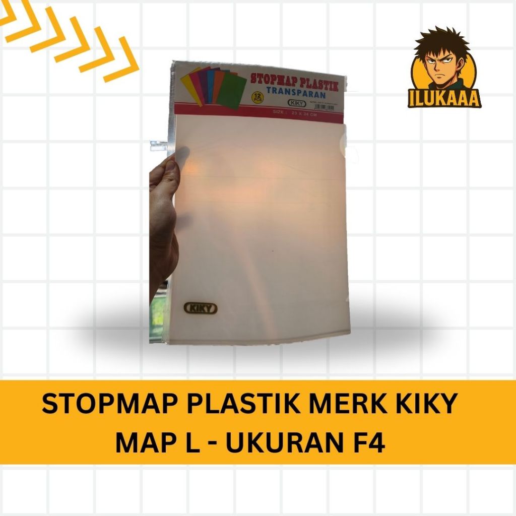 

STOPMAP PLASTIK TRANSPARANT MERK KIKY MAP-L (1 PCS)
