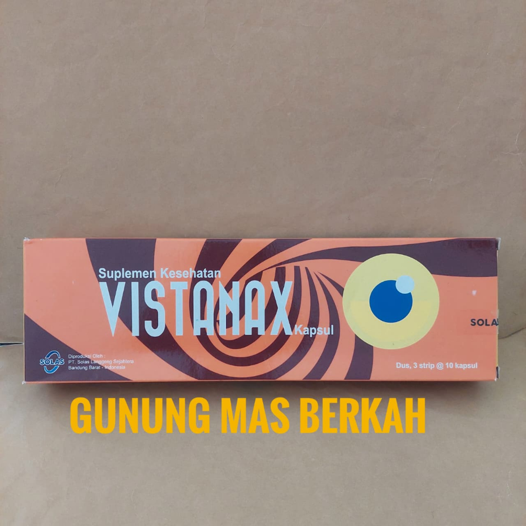 VISTANAX Vistanax vistanak fistanax  Kapsul  - suplemen untuk memelihara kesehatan mata