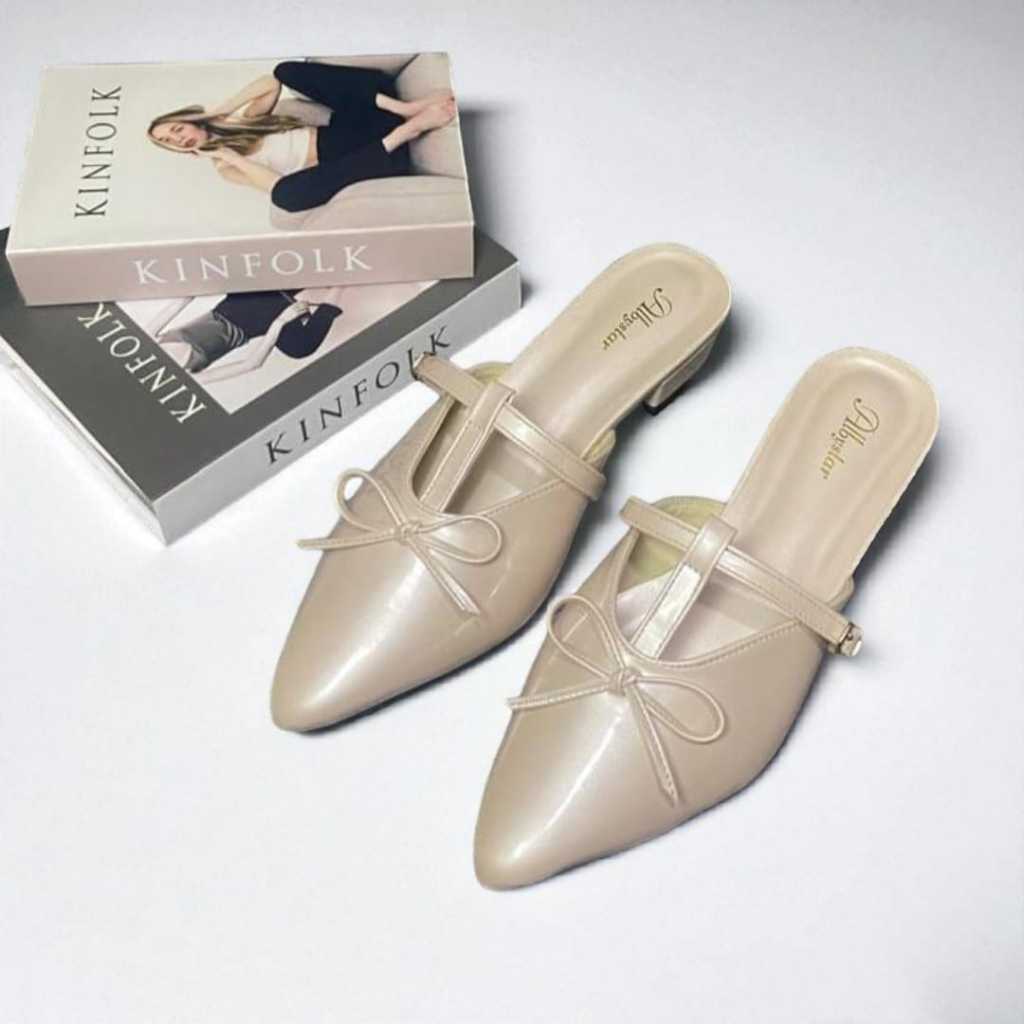Albystar Official heels 3cm wanita elegan kondangan heels wanita elegan wisuda kebaya
