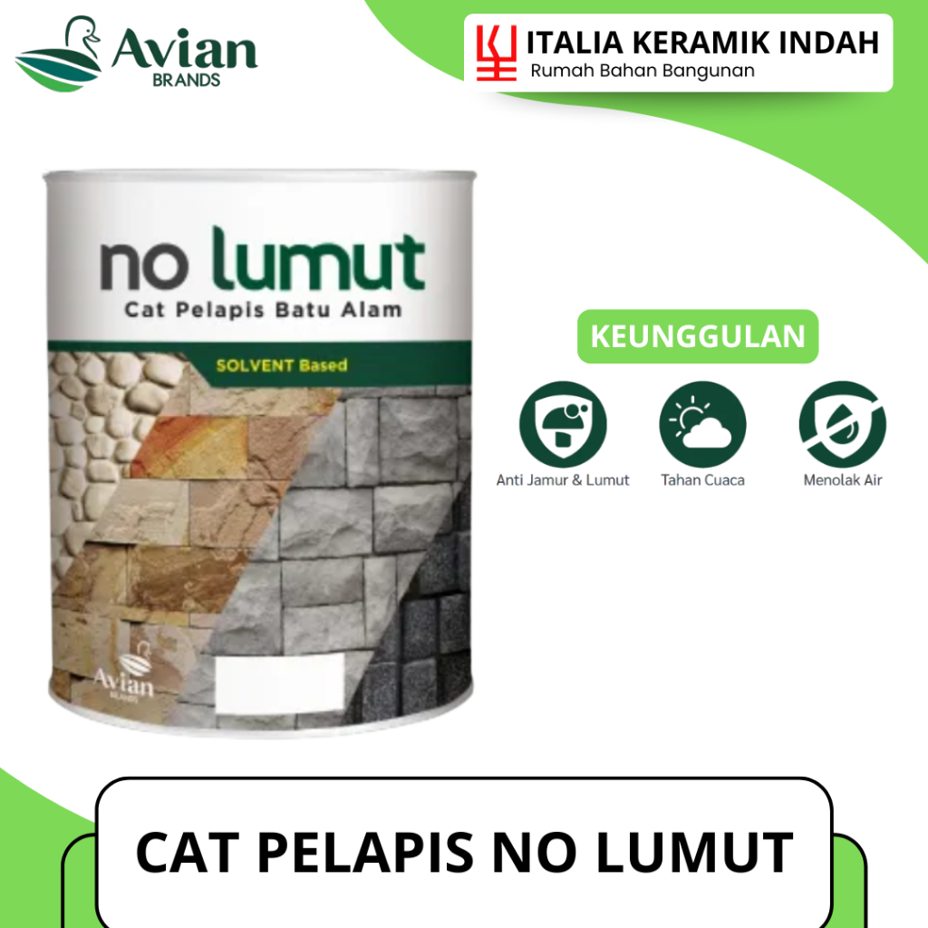 CAT PELAPIS TEMBOK ANTI LUMUT AVIAN NO LUMUT