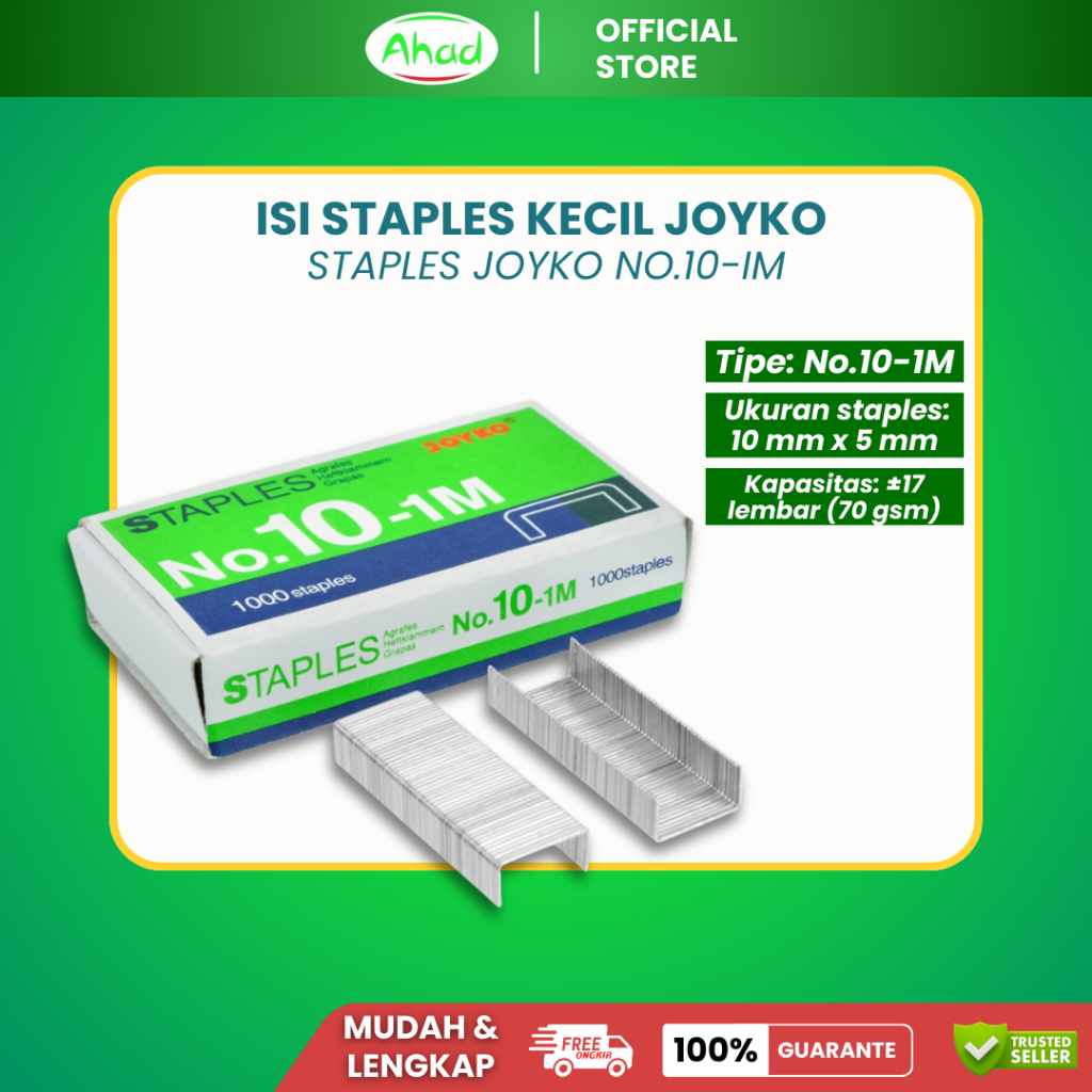 

(1KOTAK KECIL)JOYKO ISI STAPLER NO 10 / isi staples joyko no 10