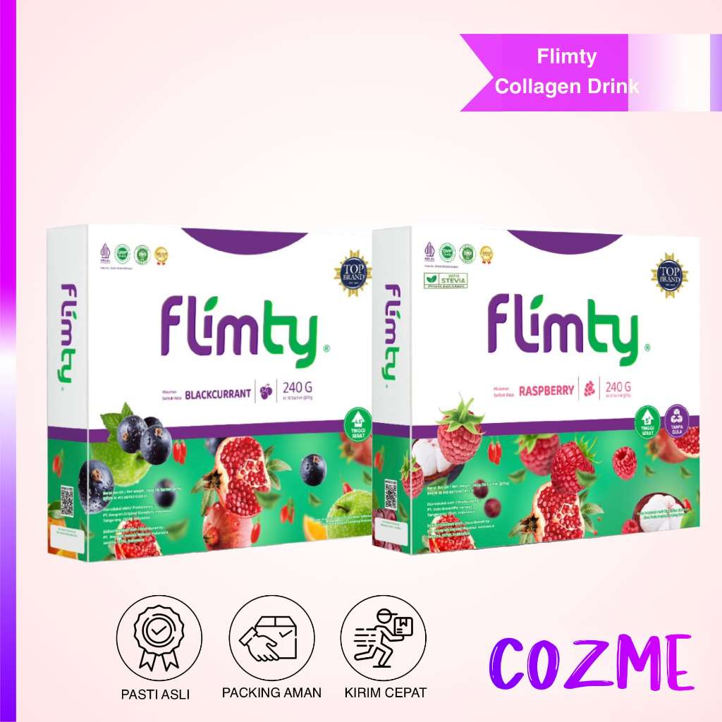 FLIMTY Fiber Collagen Drink 240gr Isi 16 Sachet