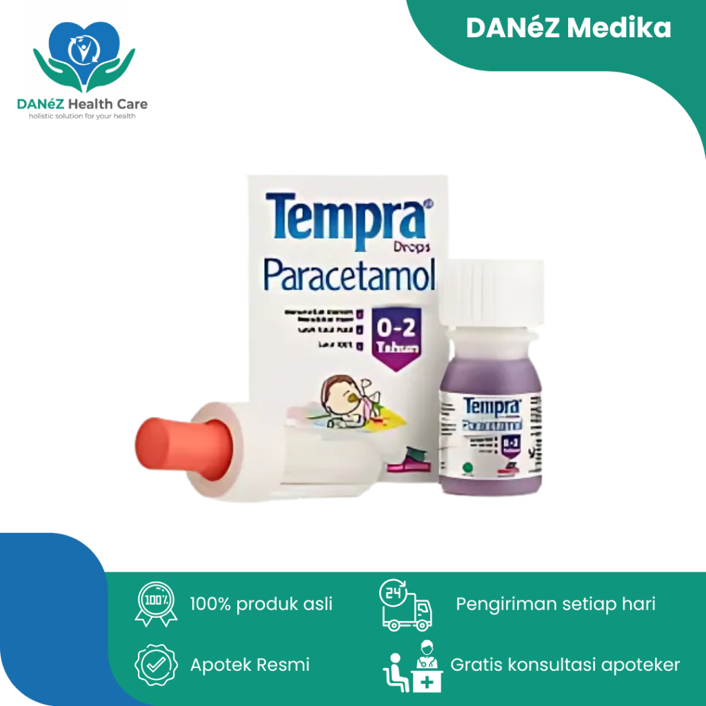 TEMPRA PARACETAMOL DROP RASA ANGGUR 15ML SIRUP OBAT PENURUN PANAS BAYI