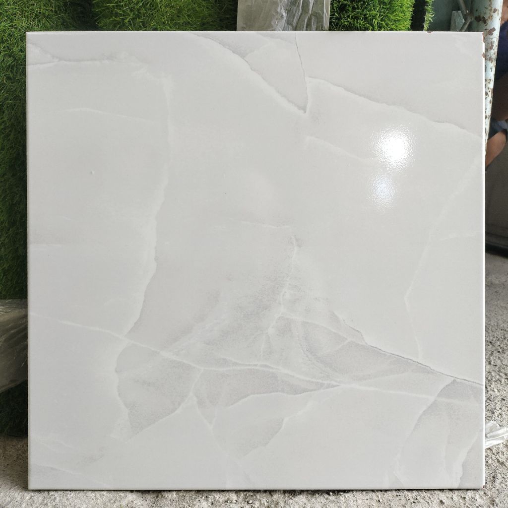 keramik 50x50 putih marmer (glossy) / keramik lantai/keramik dinding/ keramik motif marmer