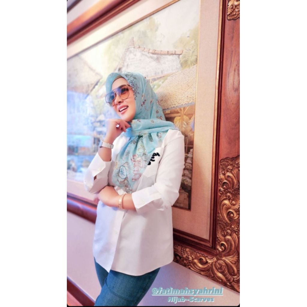 SCARF SYAHRINI FLORIST SERIES SYR BY FATIMAHSYAHRINI