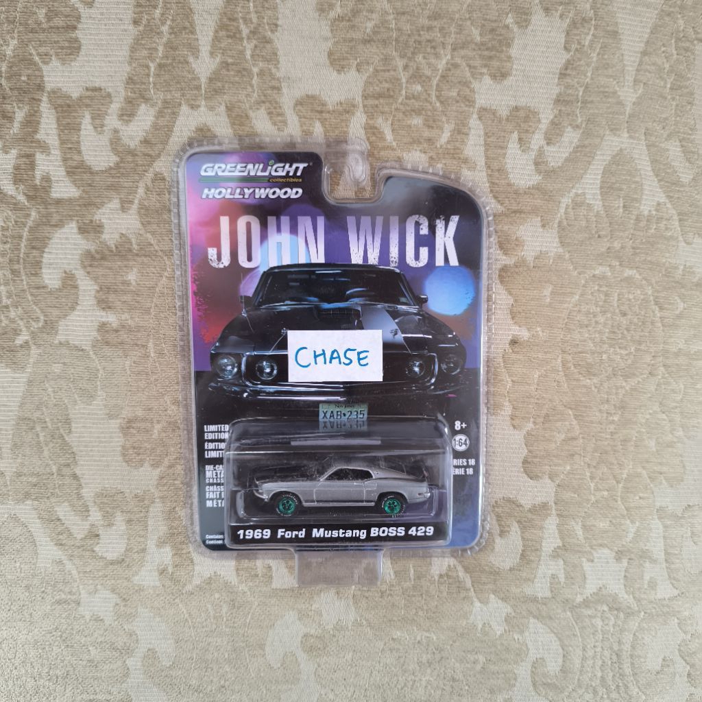 GREENLIGHT JOHN WICK FORD MUSTANG CHASE GREEN MACHINE