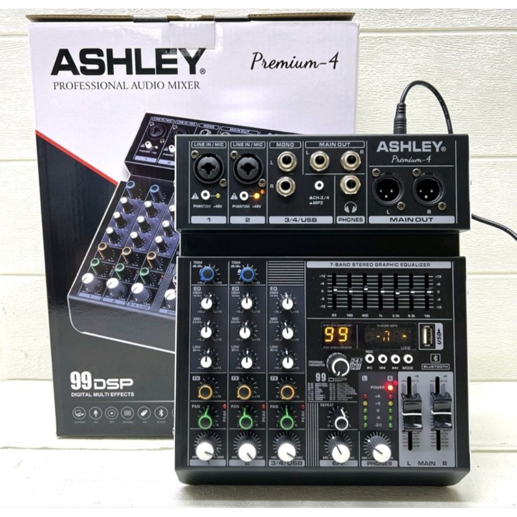 Mixer Ashley Premium 4 Audio Mixer 4Channel Premium4 Mixer 99dsp Original