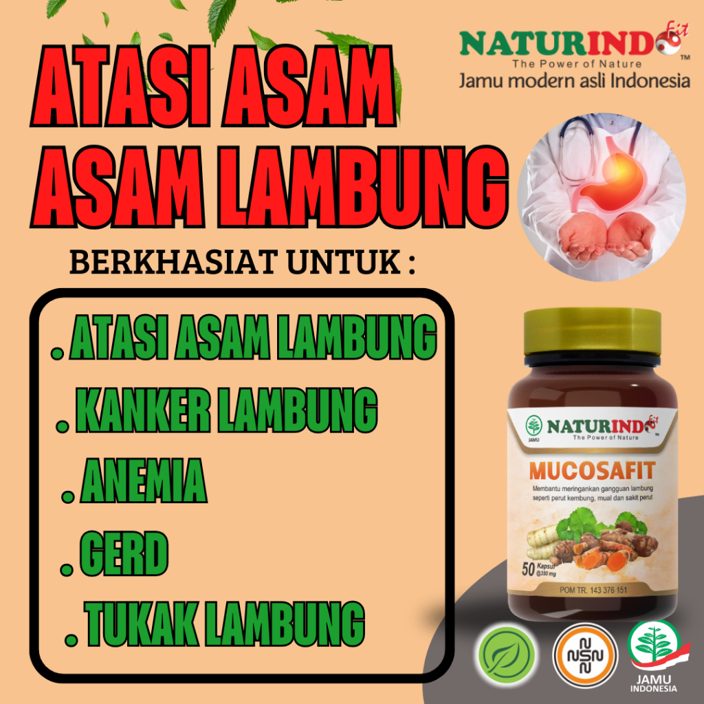 Atasi Asam Lambung (MUCOSAFIT NATURINDO