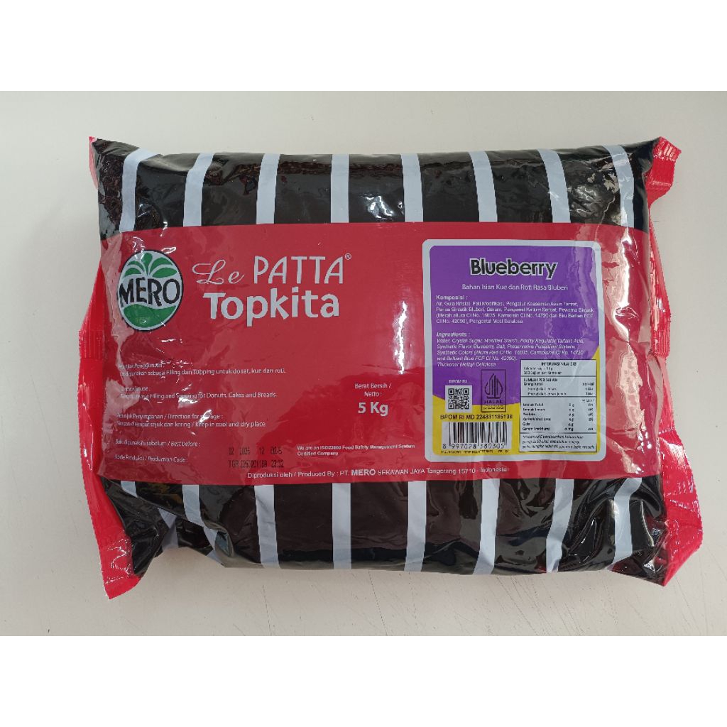 

SELAI BLUEBERRY LEPATTA TOPKITA PREMIUM 5KG