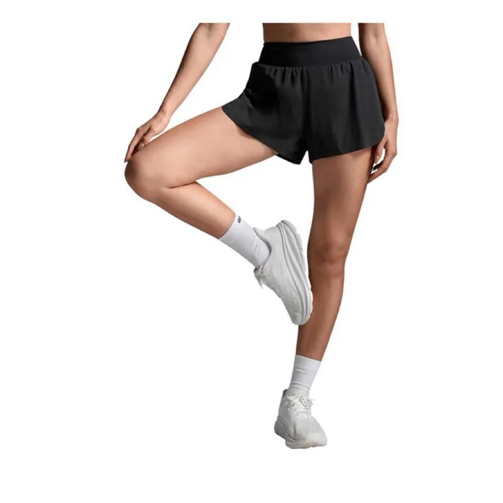 Short Celana Lari wanita 2xu Women's Light Speed Hi-Rise 3 Inch Shorts - Black SKU 0888-2XUWR7411BBF