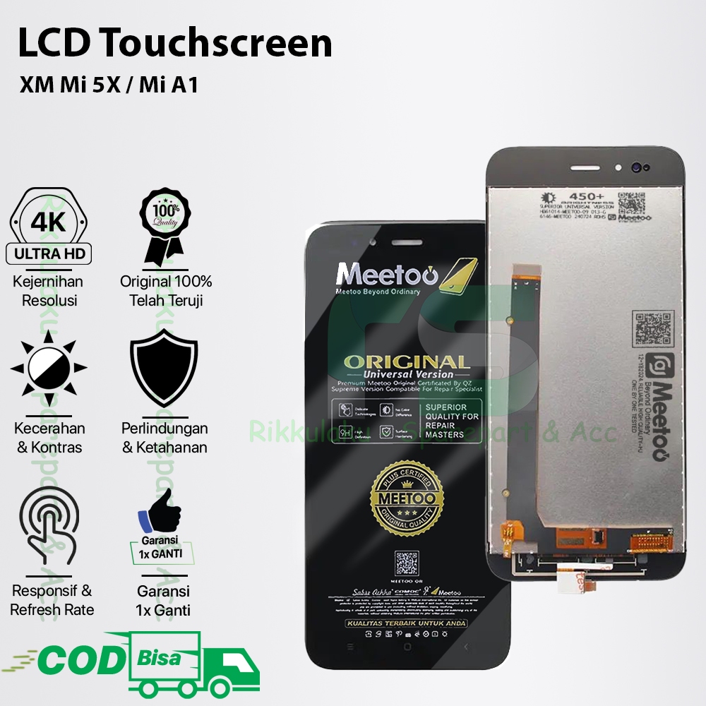 LCD Touchscreen Mi 5X / Mi A1 Original 100% Fullset