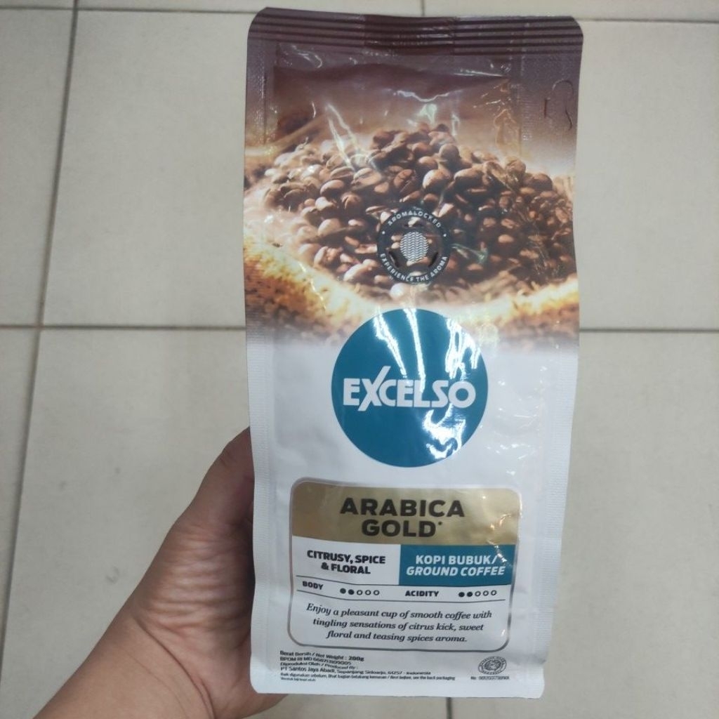 

EXCELSO ARABICA GOLD KOPI BUBUK/ GROUND COFFEE 200gr