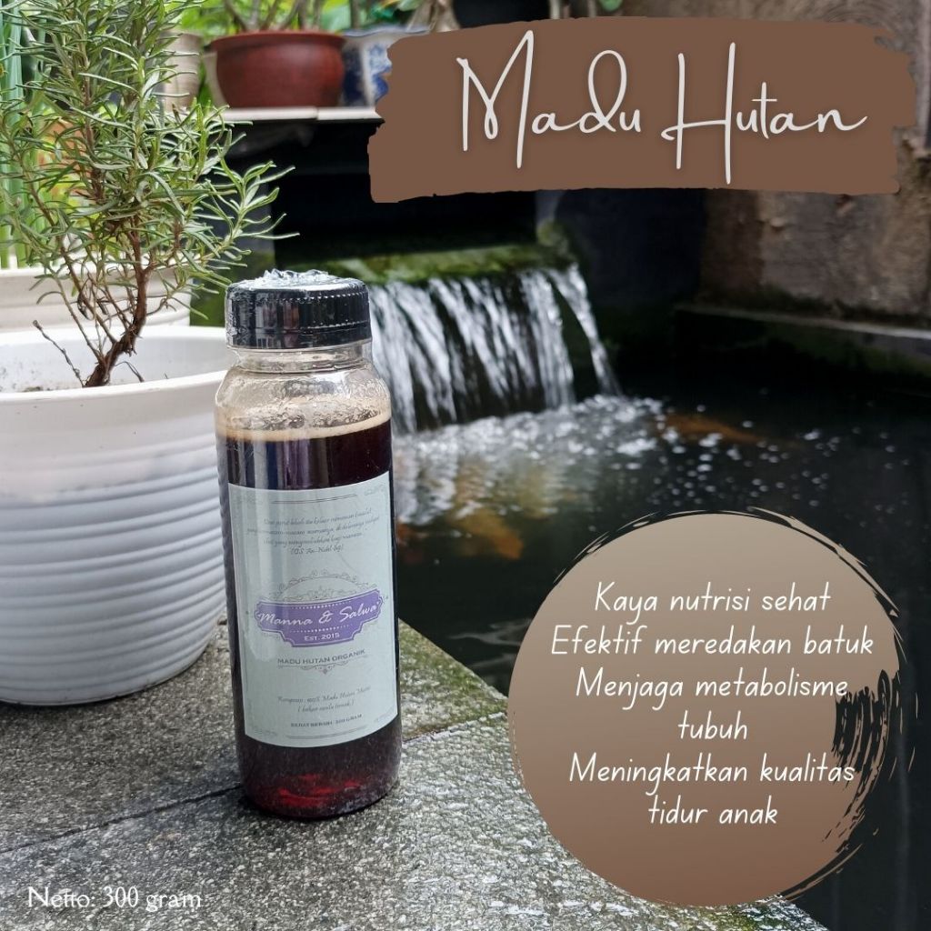 

Madu Hutan Organik Manna & Salwa 300 gram