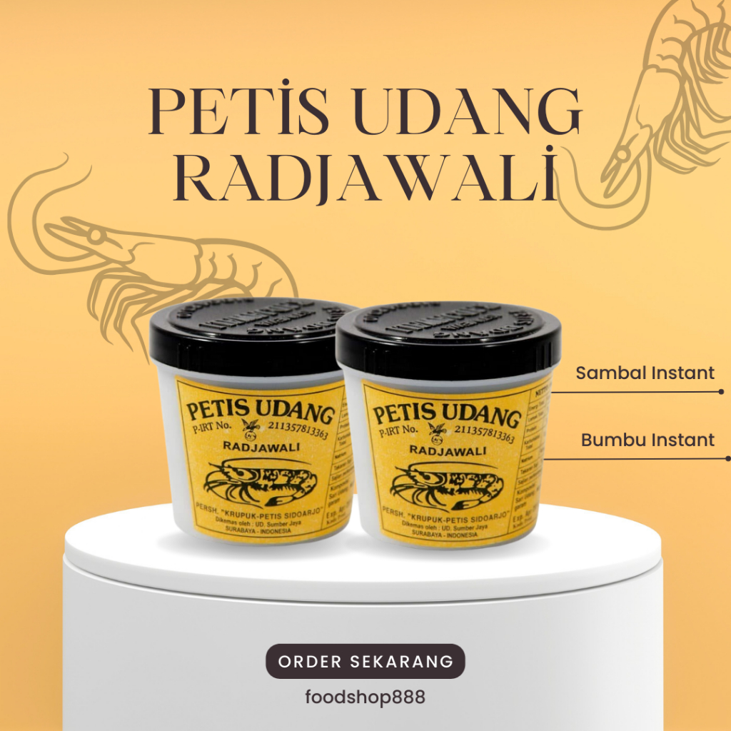 

Petis Udang Radjawali / Sambal Instant / Bumbu Instant 80gr