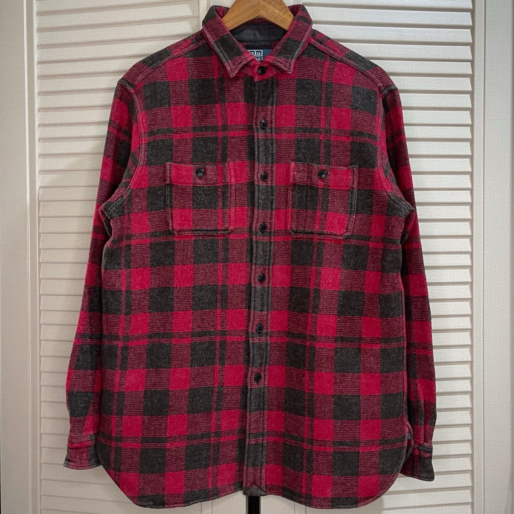 Polo Ralph Lauren - Plaid Wool-Blend Flannel Overshirt - Red - Size L