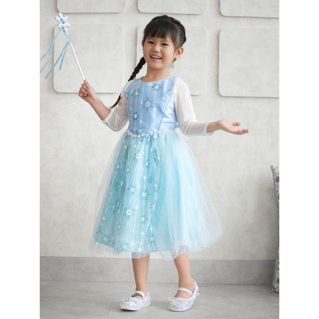 BALLOON GIRL ICE PRINCESS BLUE DRESS