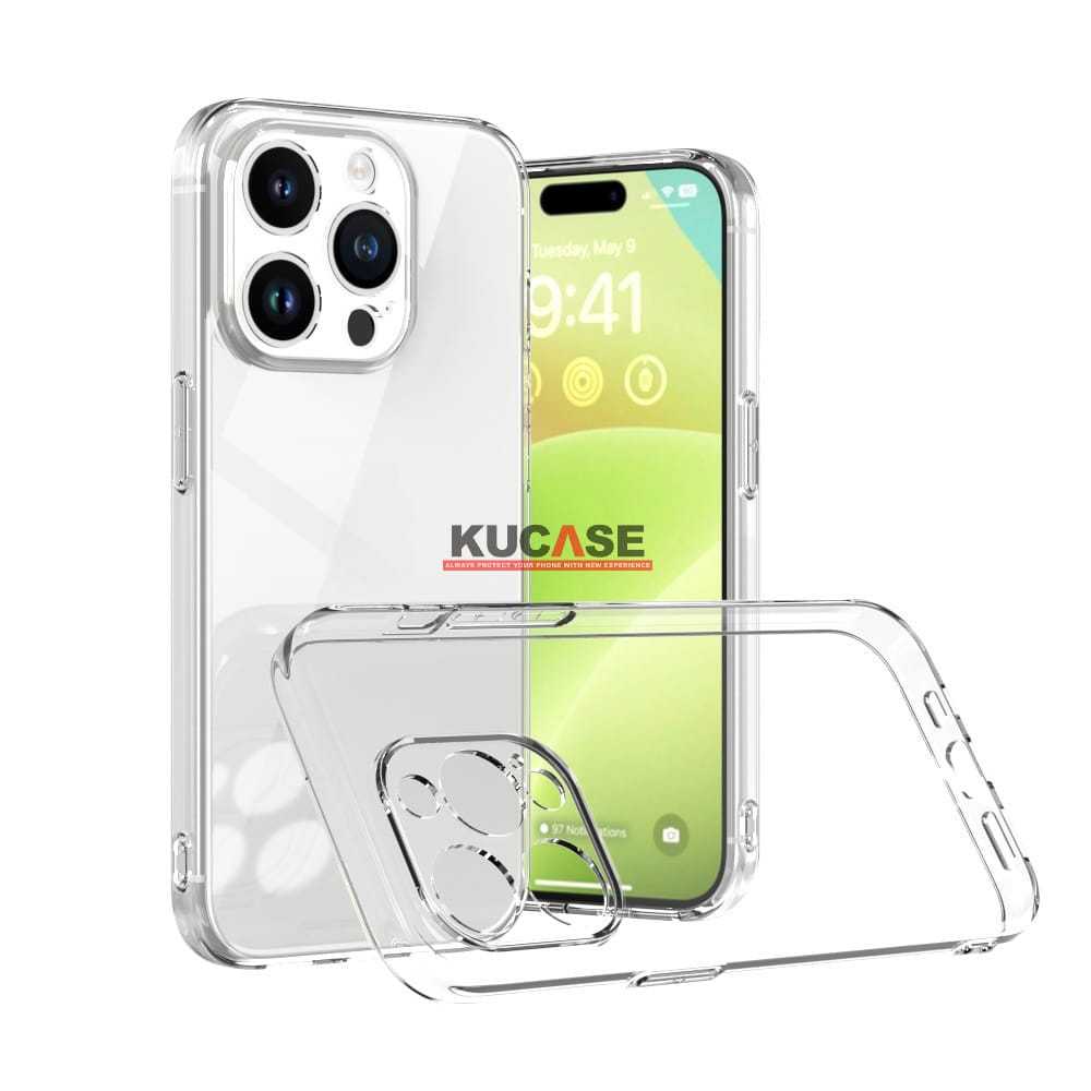 iPhone 15 iPhone 15 Pro iPhone 15 Pro Max iPhone 15 Plus Clear Case 2.0mm Softcase Bening Transparan