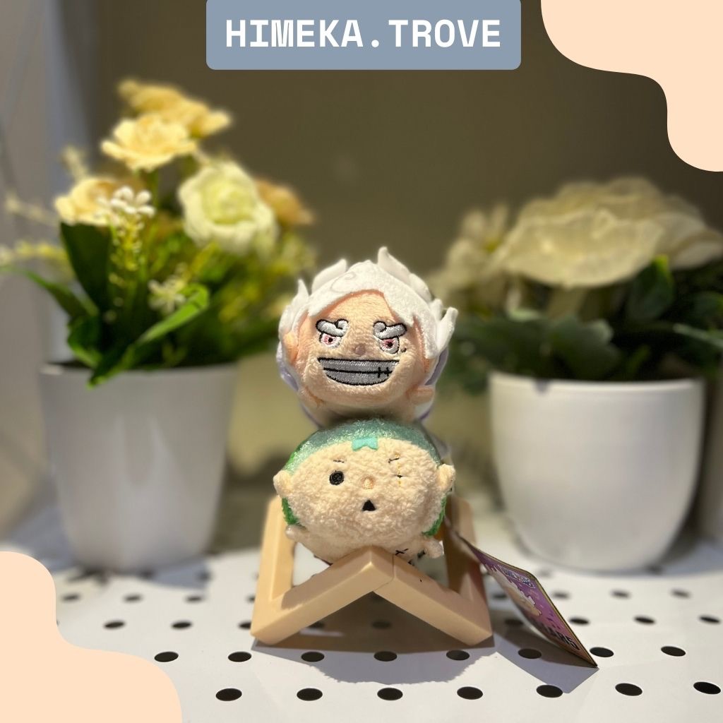 Boneka Mochi One Piece Luffy & Zoro Plush Chibi Official