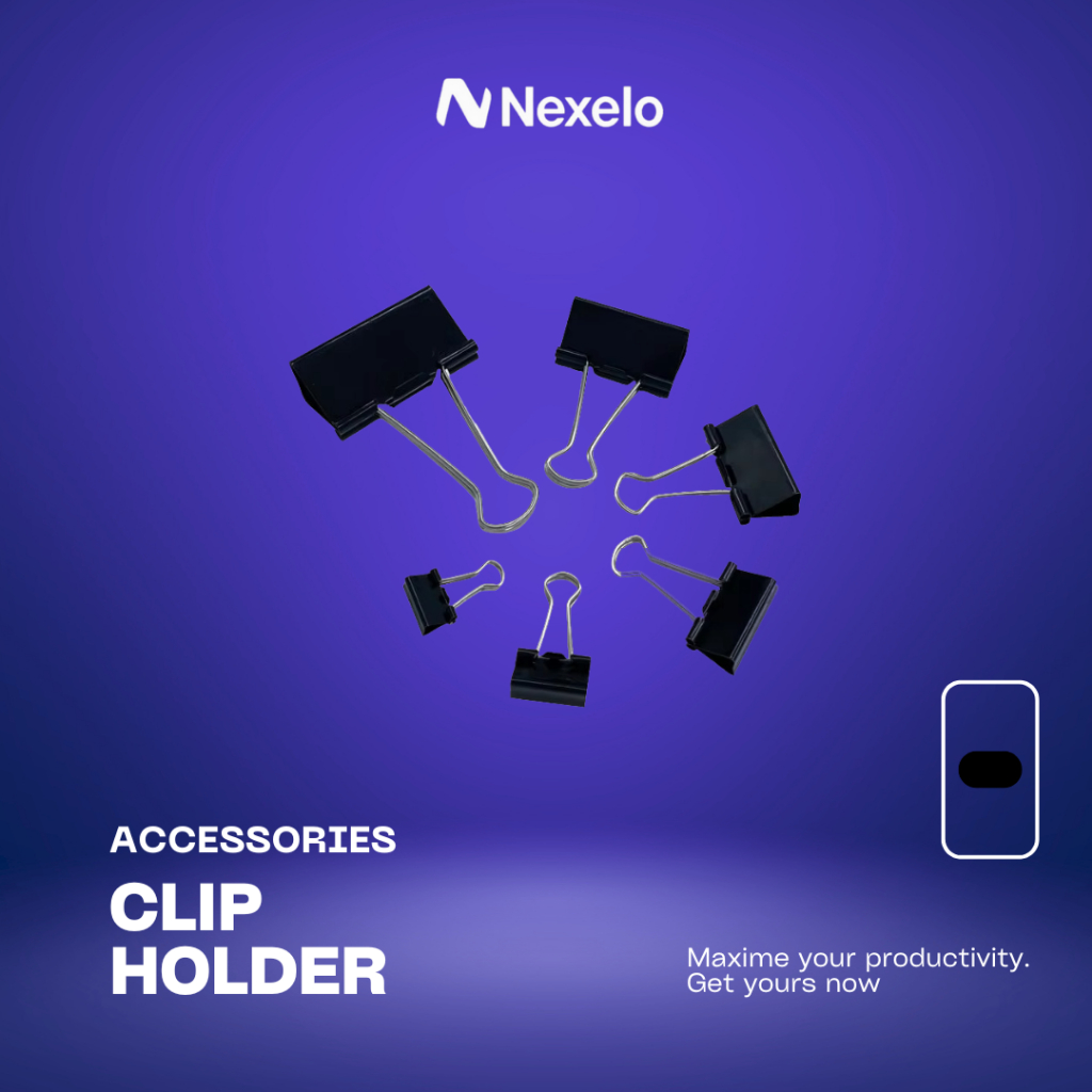 

Binder Clip Hitam 1 Lusin Penjepit Kertas Multifungsi Anti Karat ATK008