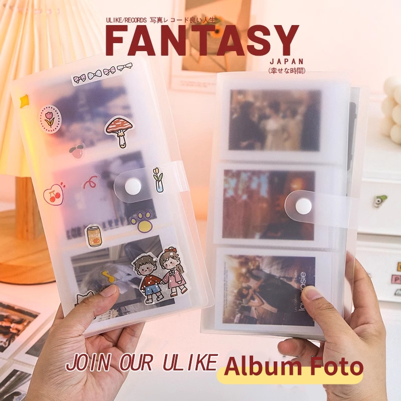Album foto 2R bingkai 120/240, buku penyimpanan kartu foto Polaroid, buku kartu Album kartu kecil be