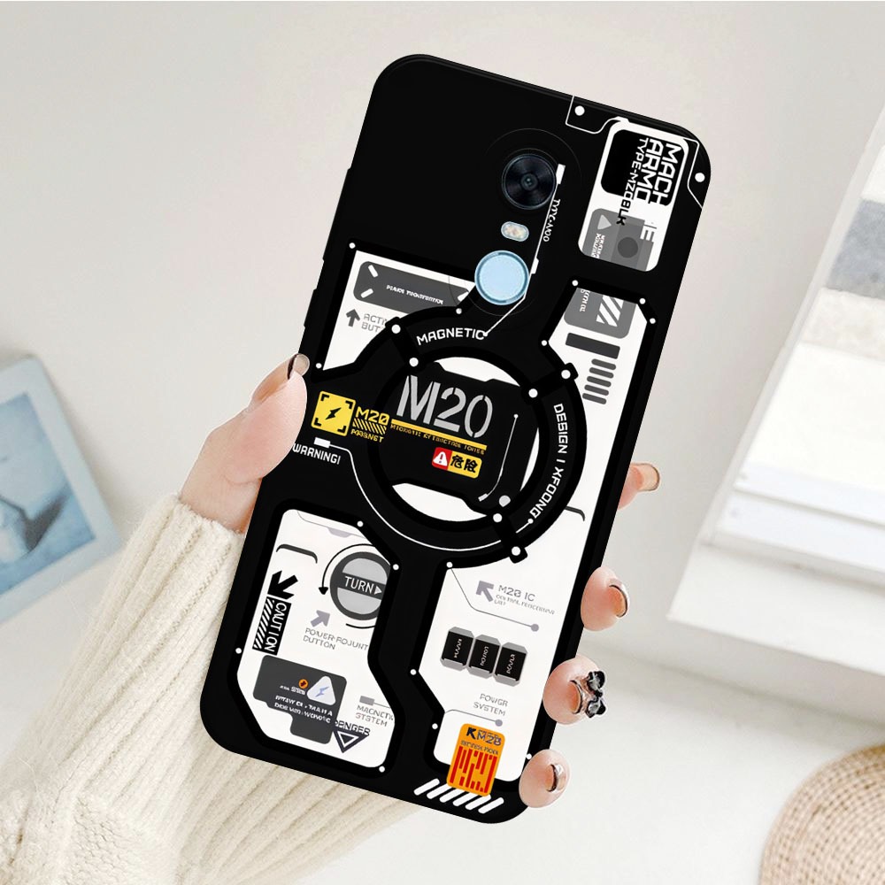 Softcase Case Silikon Xiaomi Redmi 5 Plus - Case Pro Camera Fashion Mesin CPU Cyberpunk Series Terba