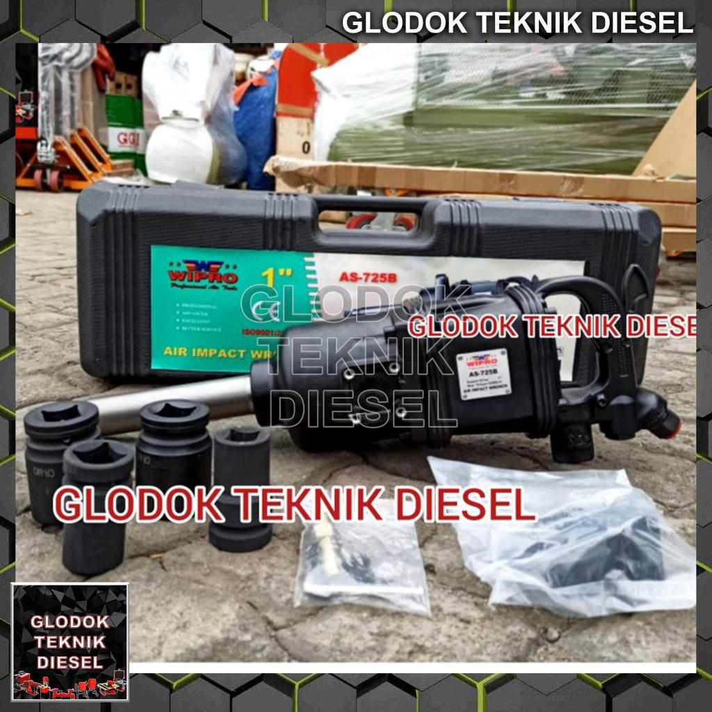 Wipro As-725B / Air Impact Wrench 1 inch AS 725B / Alat Buka Baut Roda Truck - Alat Buka Baut Angin