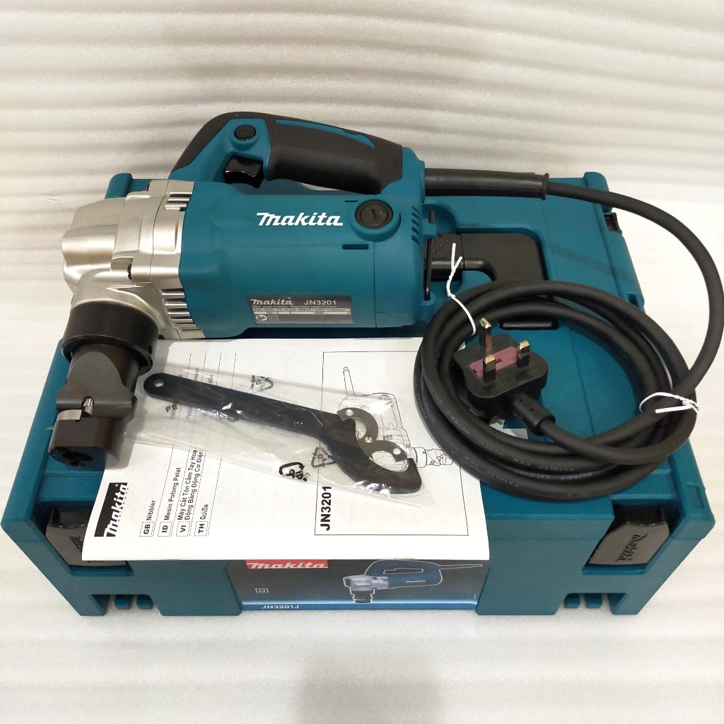 Makita JN3201J 3.2mm ( 10 Ga ) Nibbler 220V 710W / Mesin Pemotong Aluminium Besi Baja Stainless 3.2 