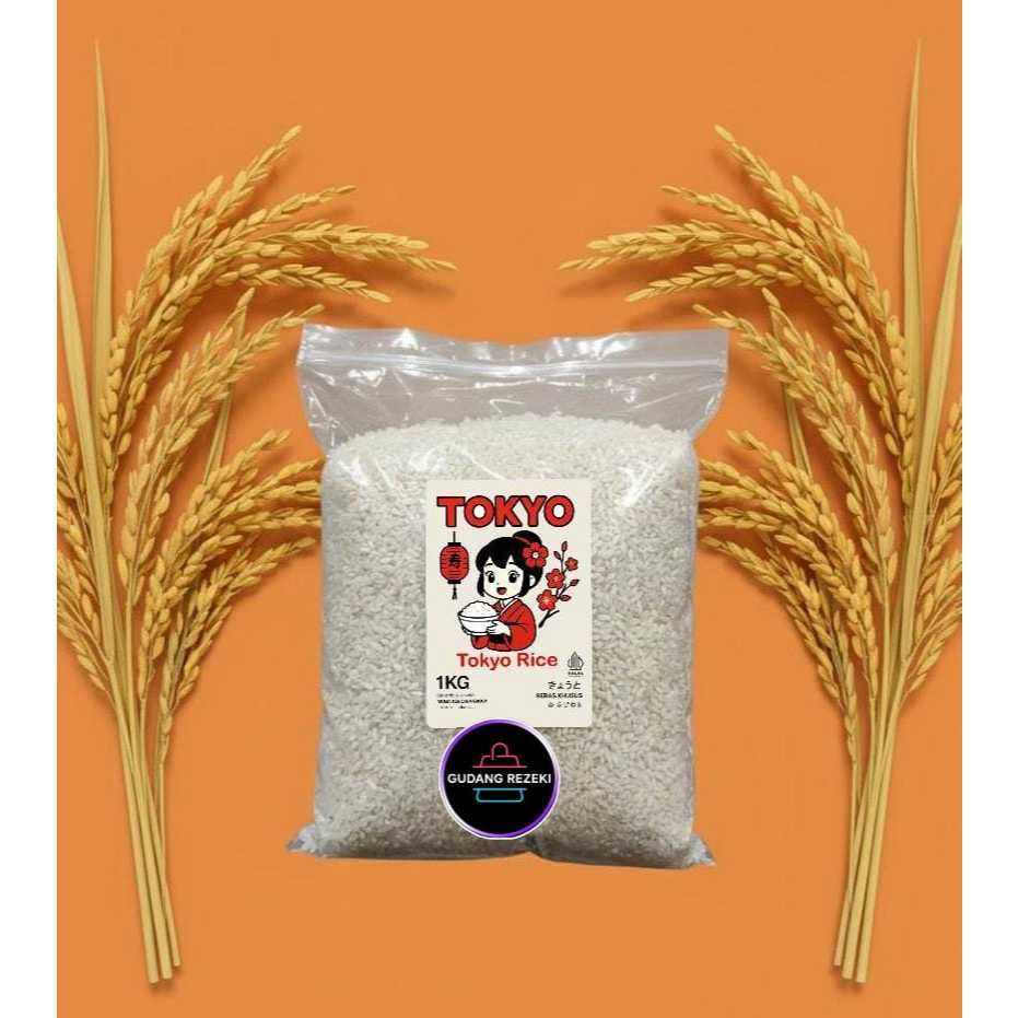 BERAS JEPANG 1 KG TOKYO JAPONICA LOCAL PREMIUM / BERAS LOCAL NO 1, BERAS TARABAS, BERAS SUSHI RICE, 