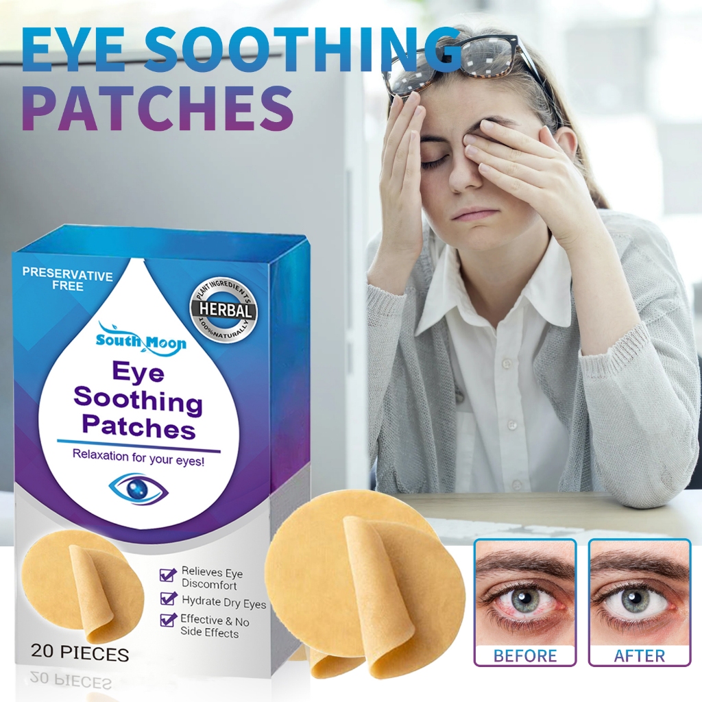 South Moon Eye Soothing Patches 20pcs Penutup Mata Perawatan Mata Redakan Mata Lelah Memudarkan Ling