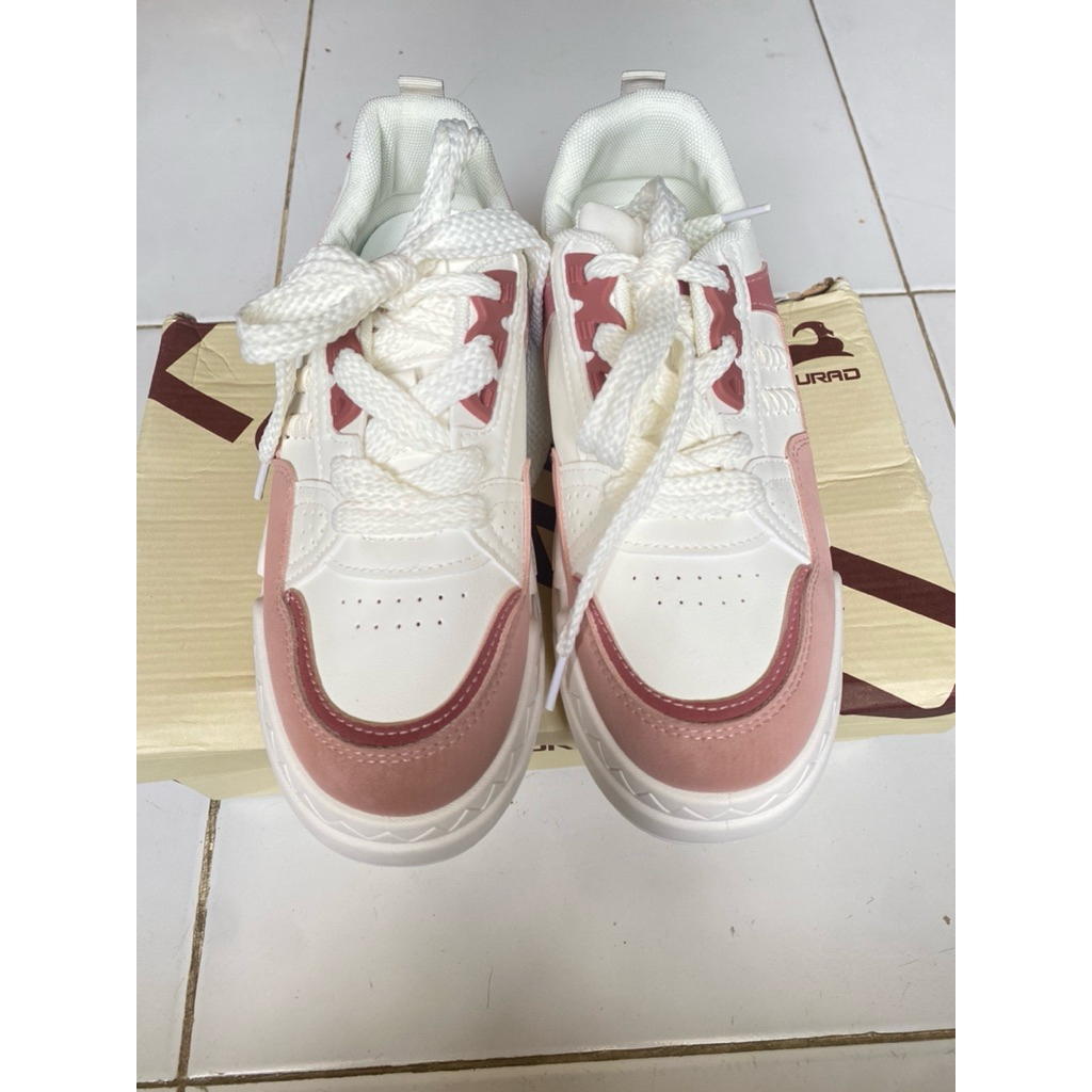 sepatu casual lurad warna pink