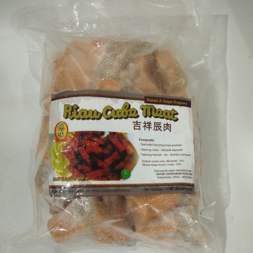 

Riau Cube Meat 500gr / Samcan Konjac / Frozen Food Vegetarian