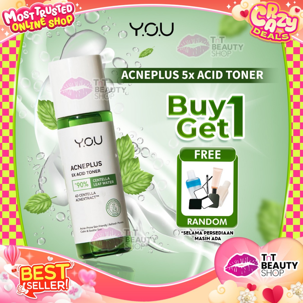 YOU AcnePlus 5X Acid Toner Toner Acne Kulit Berminyak Berjerawat Obat Jerawat | TnT Beauty Shop
