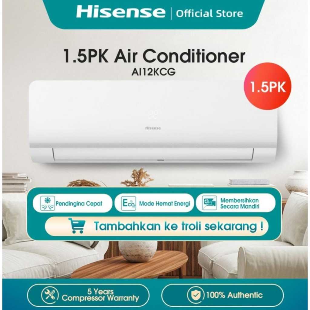 HISENSE AC 1,5PK AI12KCG INVERTER SERIES 12000 Btu/h