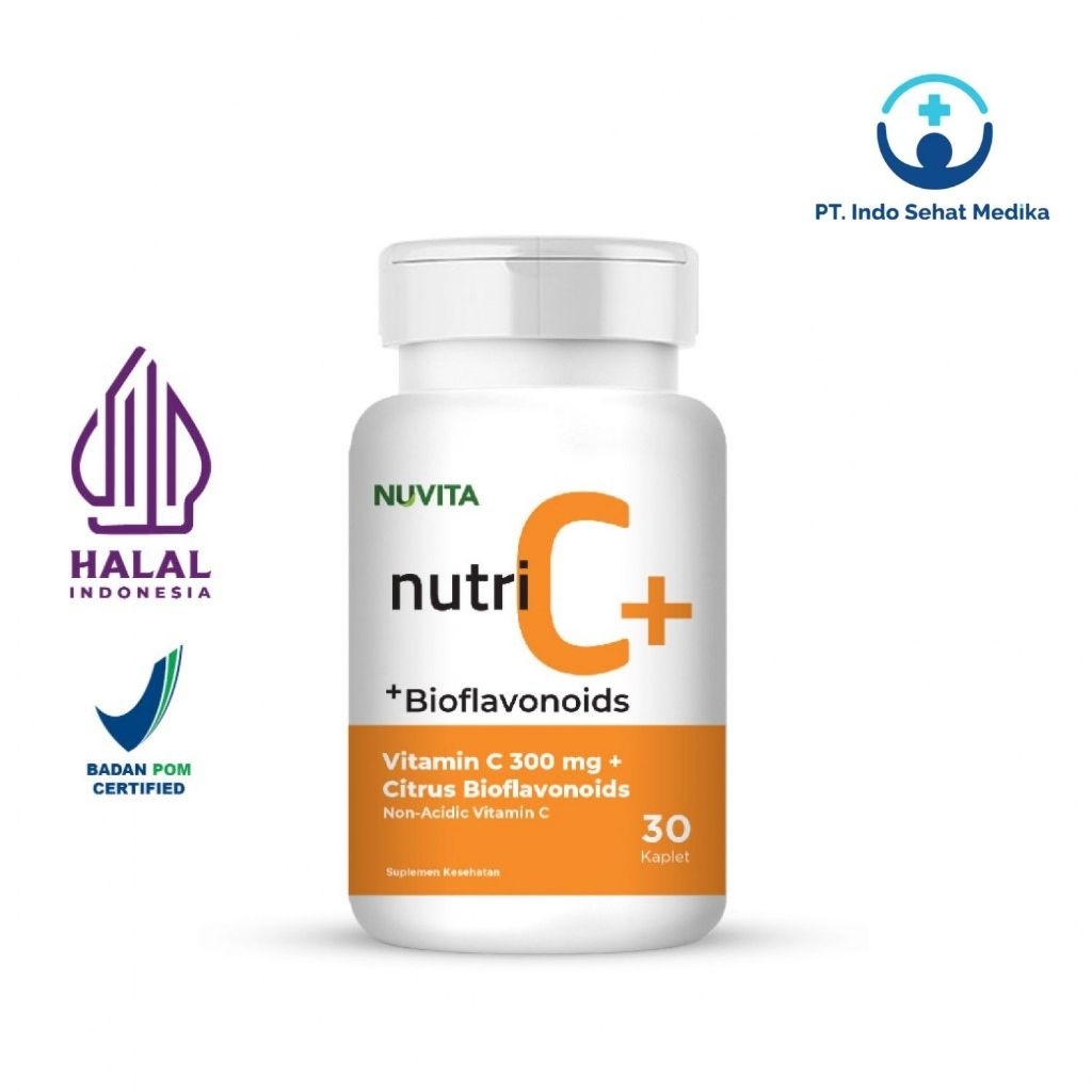 Nuvita Vitamin C 300mg + Citrus Bioflavonoid - 30 Kaplet