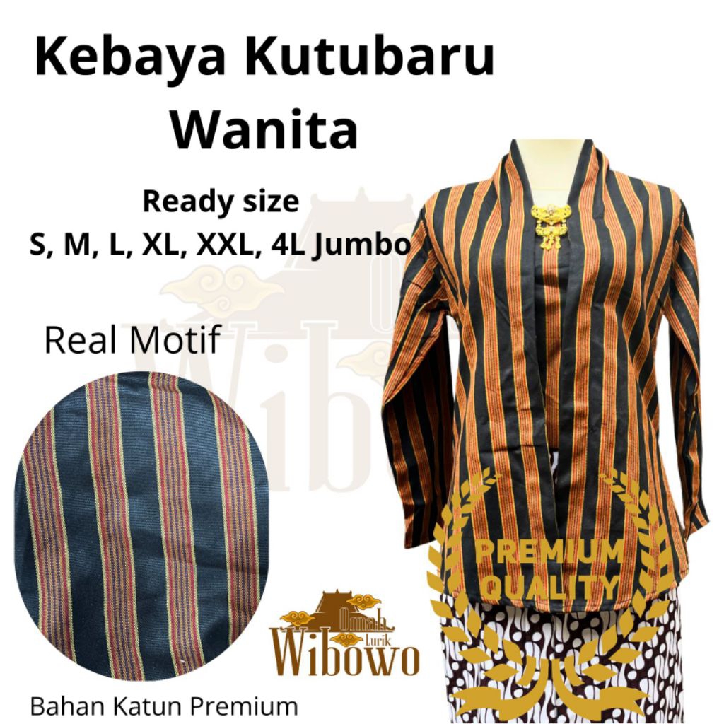 Baju Adat Jawa Wanita Kebaya Kutubaru Wanita Dewasa Kutubaru Wanita Dewasa Jumbo Size S M L XL XXL 4