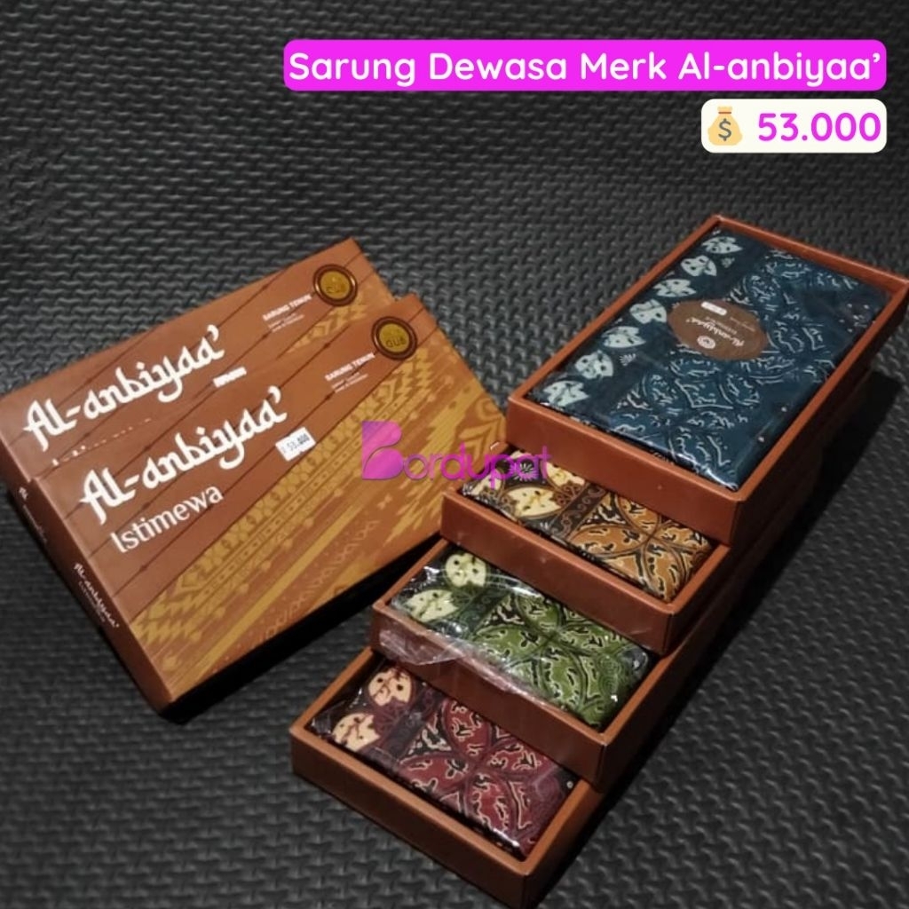 Sarung Batik Dewasa Merk Al-anbiyaa'