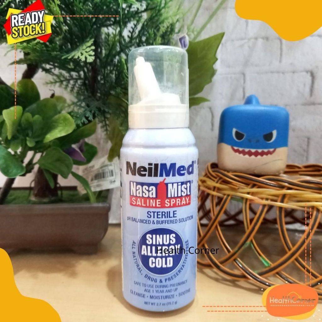 Neilmed Nasal Mist Saline Spray Sinus / Semprotan Untuk Membantu Mengatasi Hidung tersumbat Pilek Da
