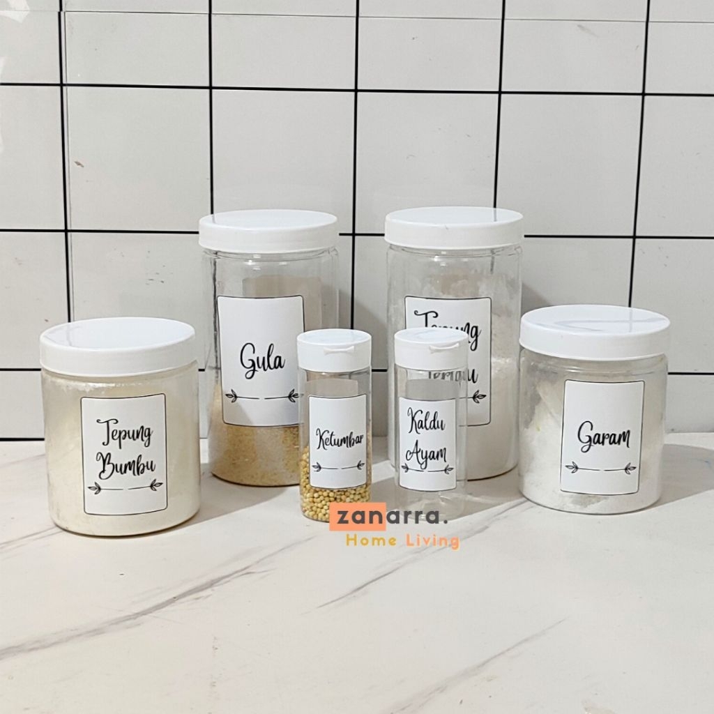Tempat Bumbu Dapur Toples Bumbu Minimalis Estentik