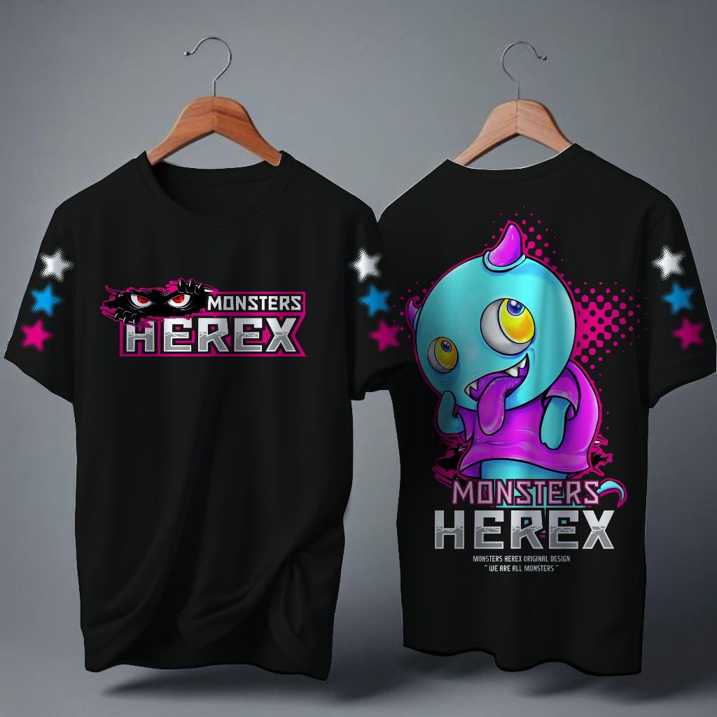 HEREX MONSTER ORIGINAL MONSTERS KAOS STREETWEAR BAJU DISTRO KAOS HEREX SABLON KAOS HEREX TIKTOK RACI
