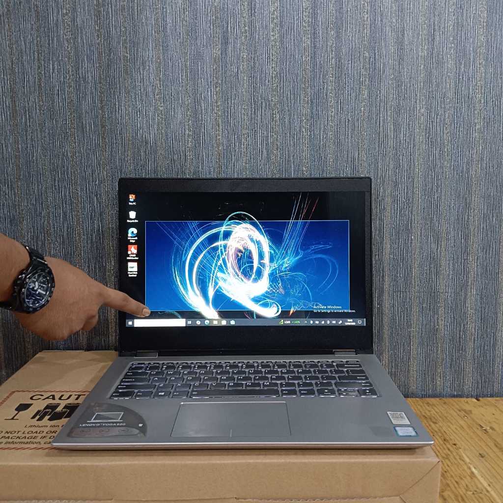 LAPTOP SECOND,Lenovo Yoga 520, #Touchscreen #2 Inc 1, #Flip X360°, Core i5 - 8250U, Ram 8/256Gb, Bac