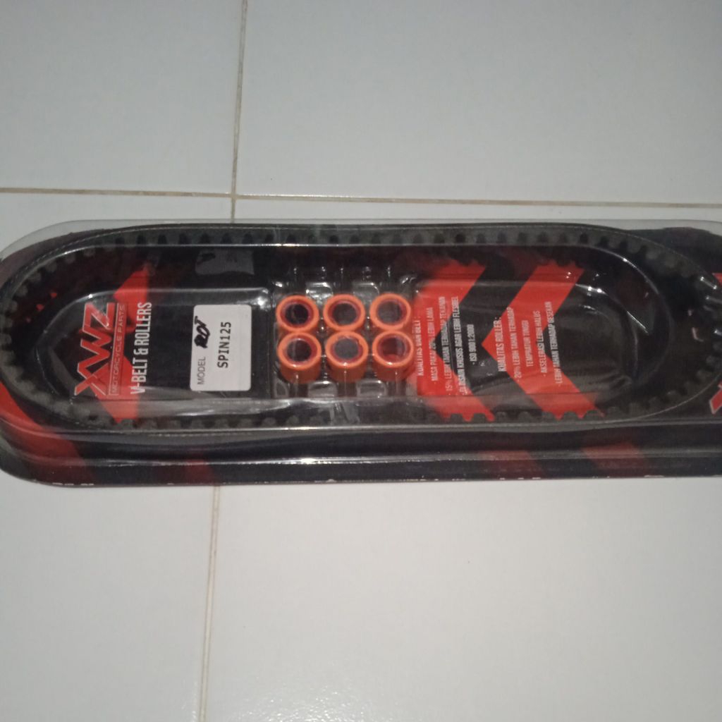 Vanbelt set Spin 125 Vanbelt plus roller panbel fanbel set XWZ
