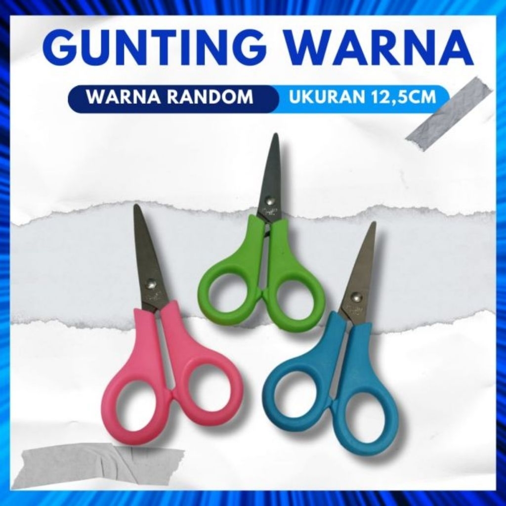 

Gunting kertas warna stainless untuk sekolah