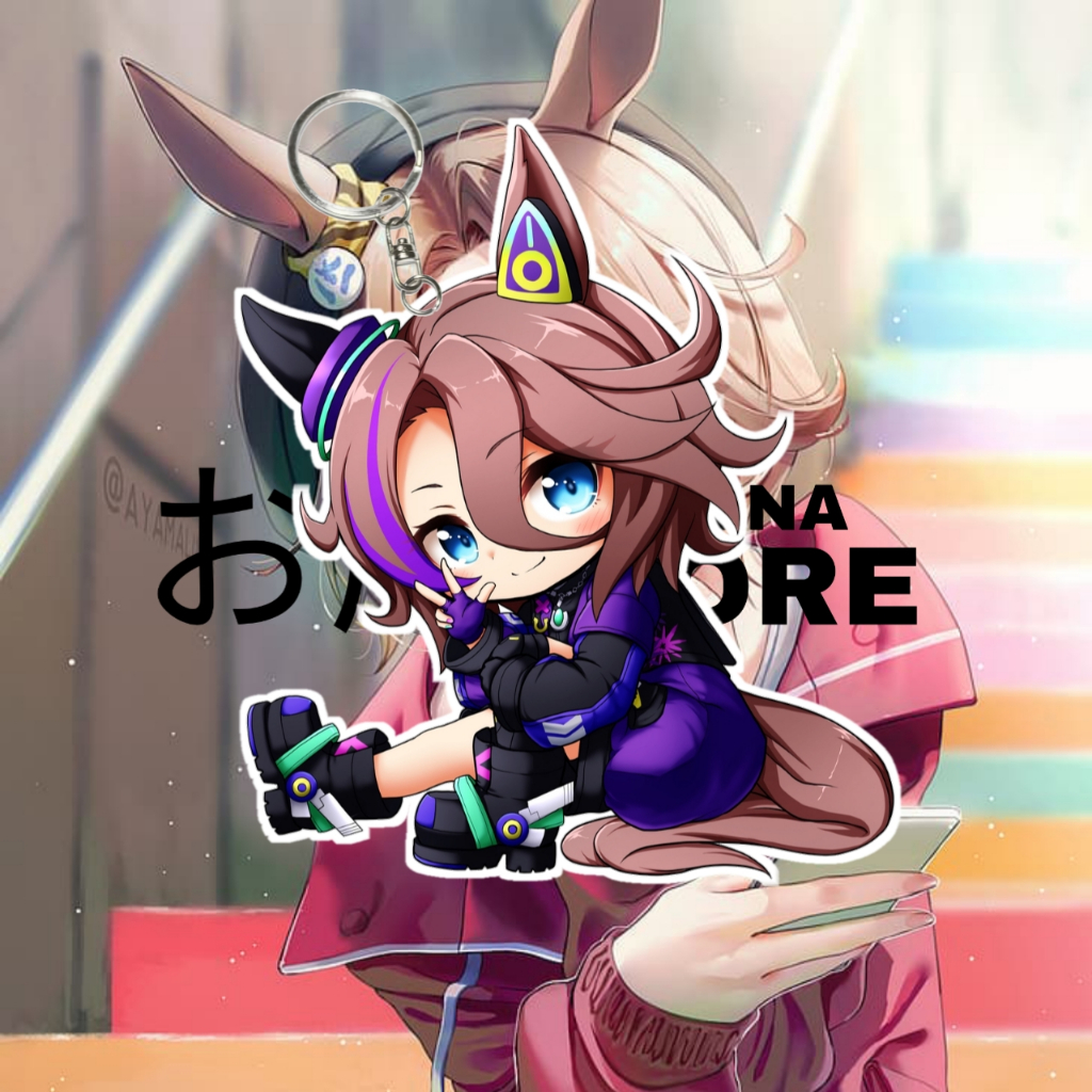 GANTUNGAN KUNCI ANIME Uma Musume Narita Taishin - Keychain Acrylic Ganci Akrilik