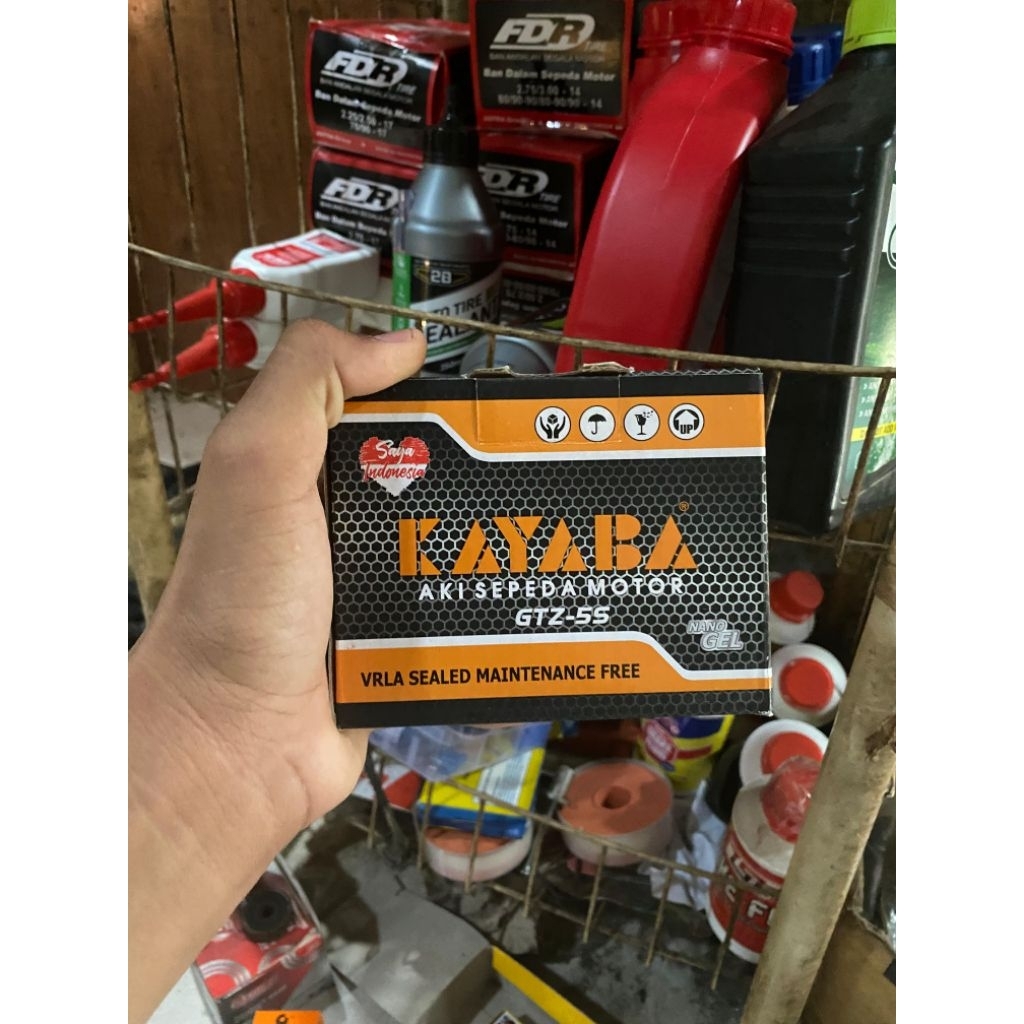 aki kayaba gtz-5s aki kering