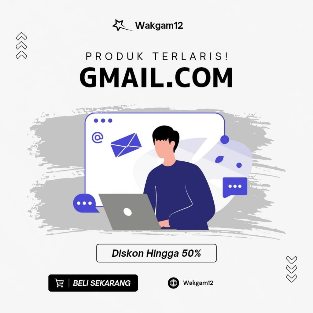 Stiker Akun Gmail Fresh
