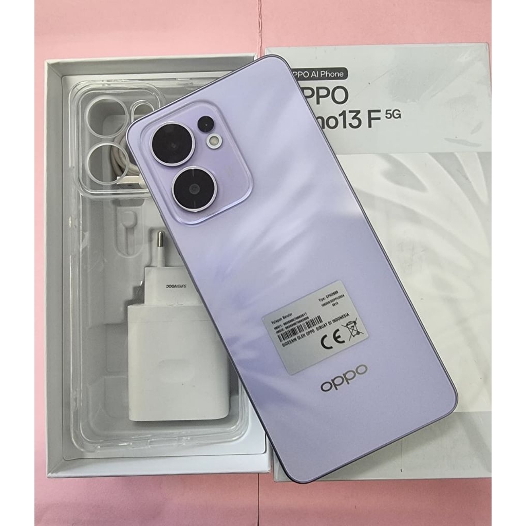 OppO ReNo 13F 5G 12/256 Bekas Garansi Resmi