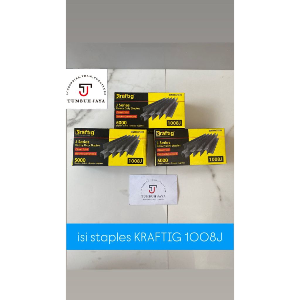 

Isi Staples Kraftig 1008J/Isi Staples Tembak Kompressör Merk Kraftig Uk.1008J/ 1008J Original Utk Staples Angin/Kompressör / Isi Staples 1008J