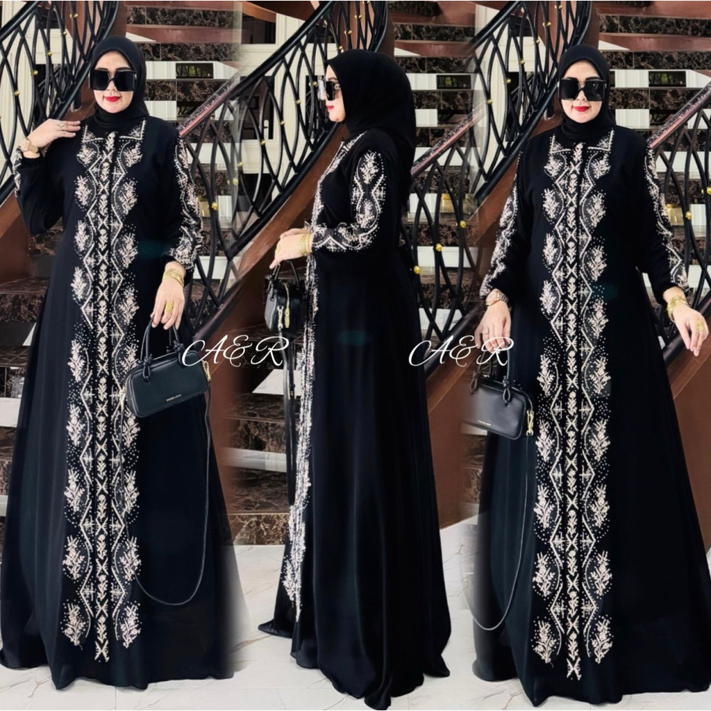 GAMIS ARABIAN TERBARU // SET HIJAB SEGI EMPAT