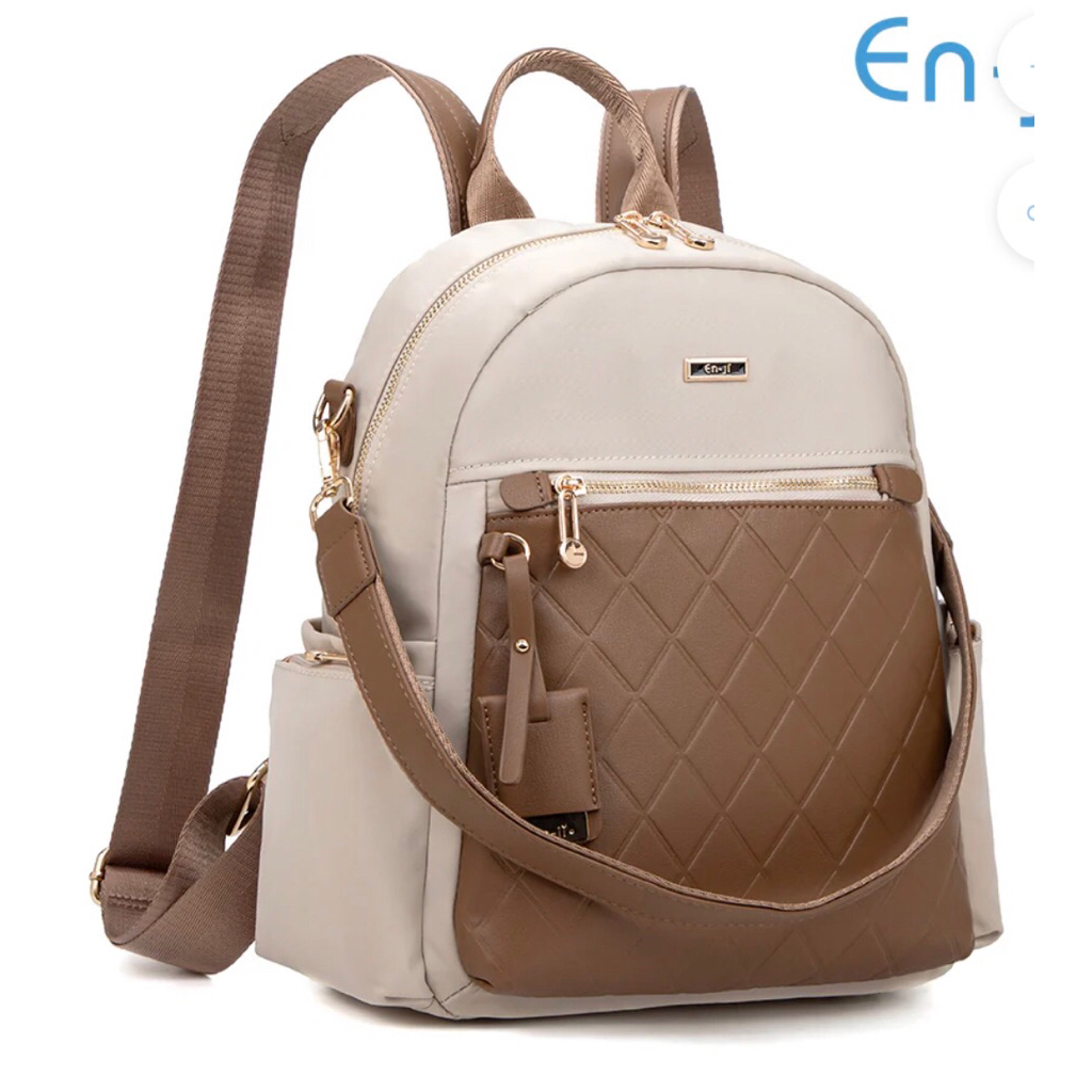 Tas ransel Enji musan blackpack wanita - cream