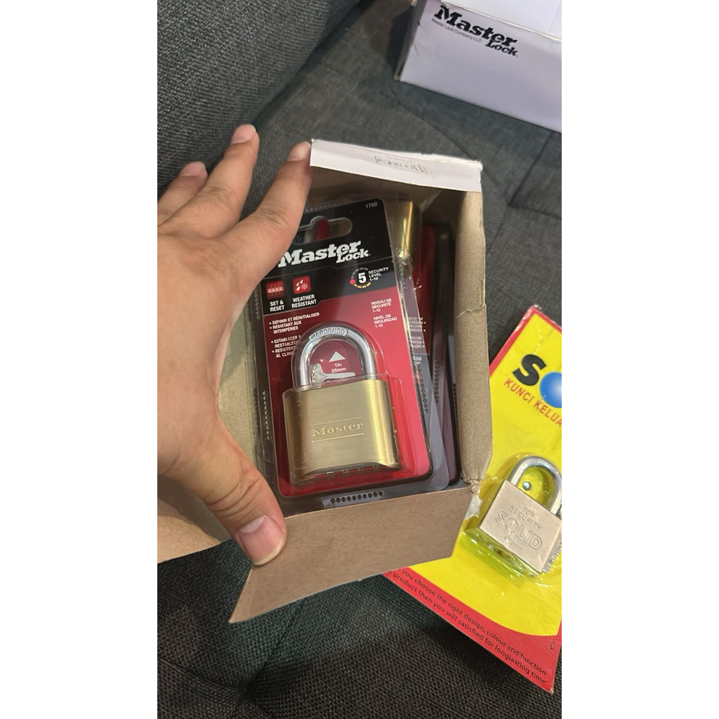 Gembok Master Lock/Padlock 50mm Pakai Kode